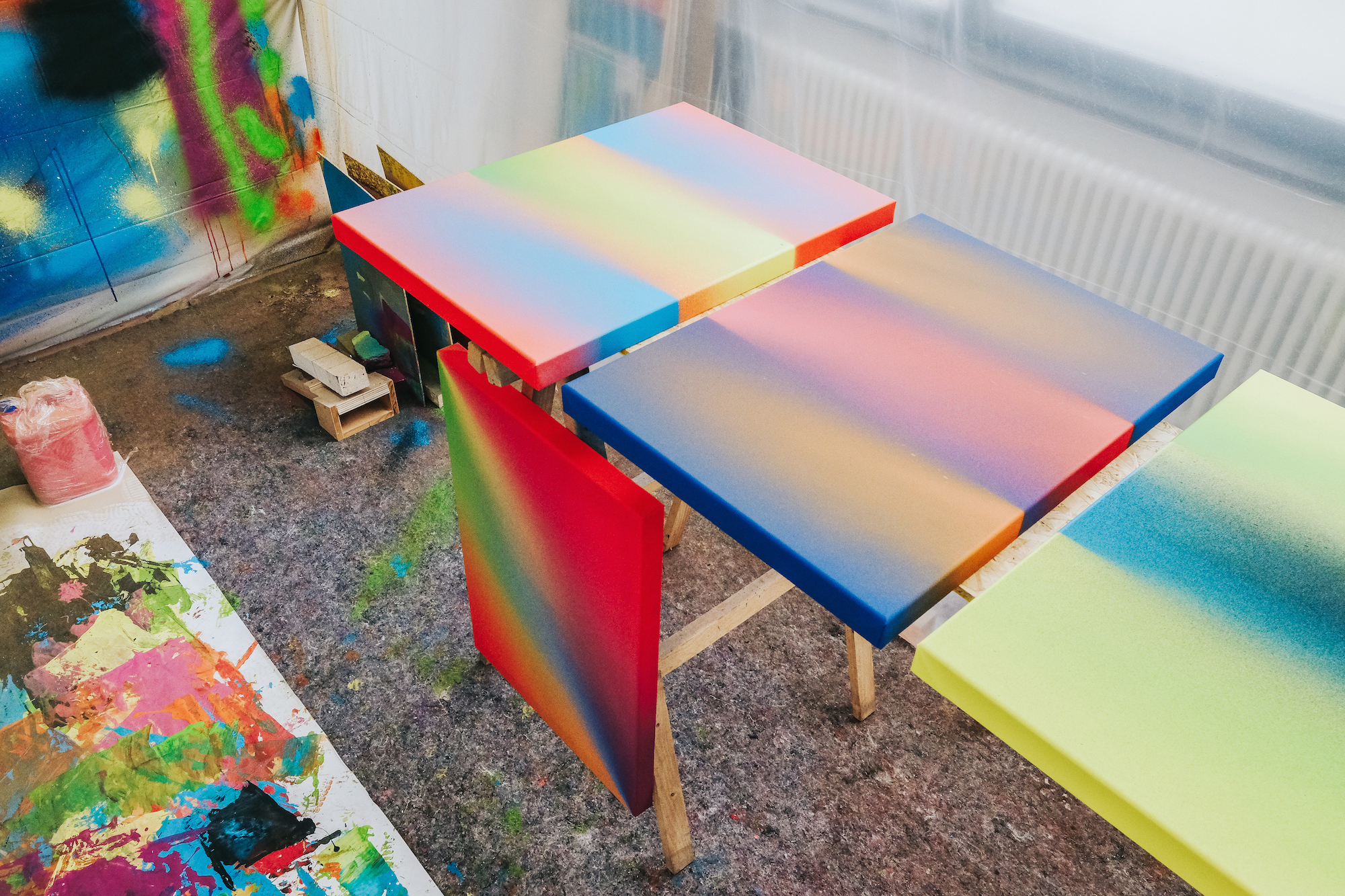 ▷ Color Rain lV by Rutger de Vries, 2019, Painting